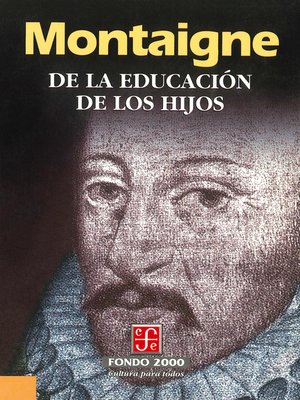 cover image of De la educación de los hijos